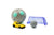 Toy Micro RC Takumi Car with Goal 2.4GHz Light Up in Yellow