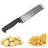 JELLY KNIFE Stainless Steel Blade Potato Vegetable Crinkle Wavy Cutter Slicer