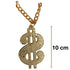 10cm Big Daddy Gold Chain Chunky Necklace Rapper 90s Hip Hop Fake $ Dollar Sign