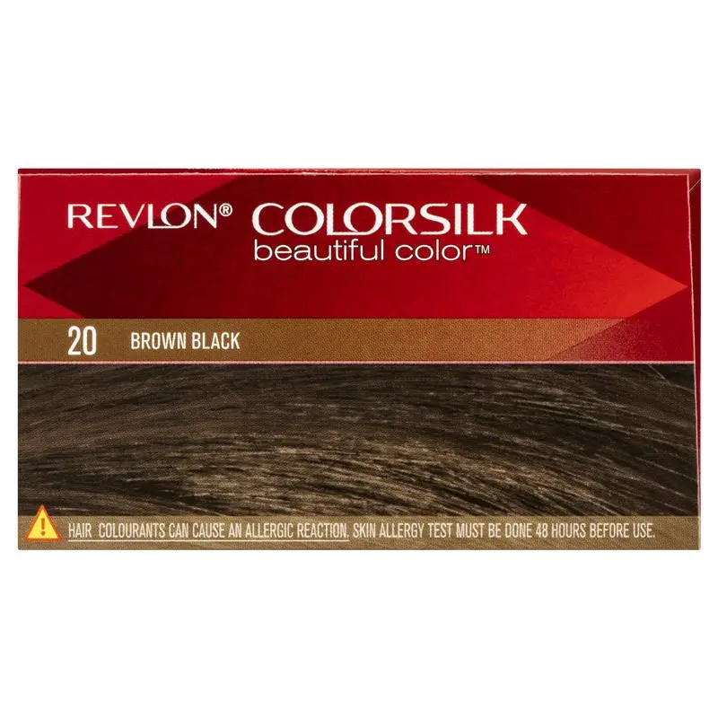 ColorSilk 20 Brown Black Permanent 3D Hair Colour w/ Keratin - Brown/Black