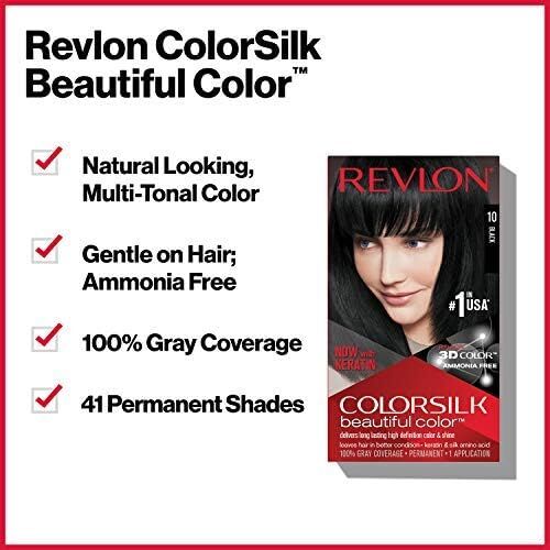 ColorSilk Beautiful 3D Permanent Hair Colour Keratin - 40 Medium Ash Brown