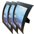 3x Curve Picture Photo Frame Curved Aluminium Portrait 10cm x 15cm 4"x6"  - Black