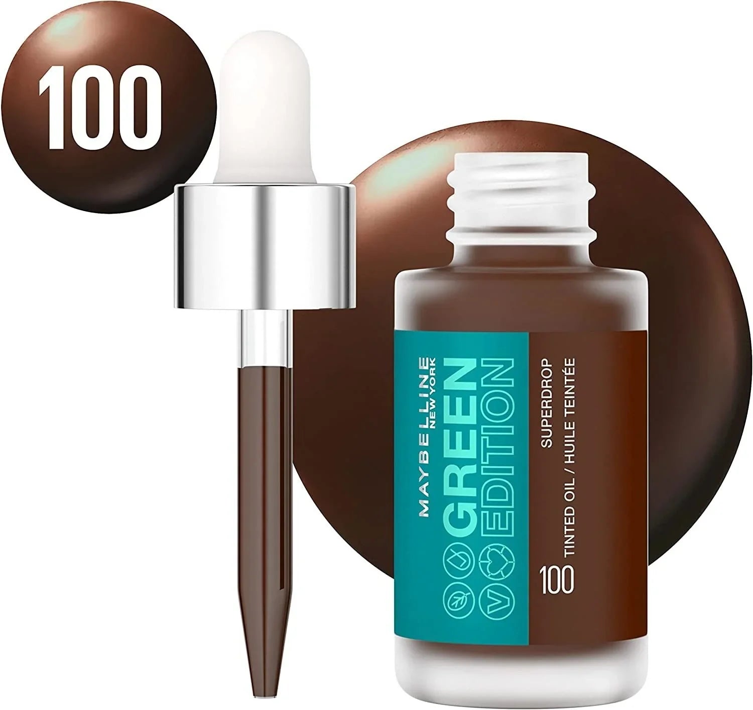Green Edition Superdrop Tinted Oil Foundation – Shade 100