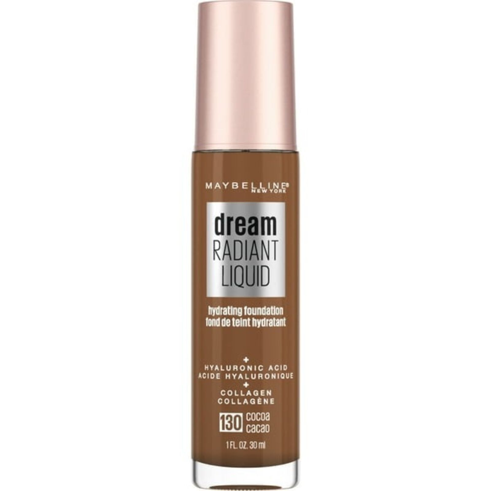 Dream Radiant Liquid Foundation Makeup, 130 Cocoa, 1 fl oz