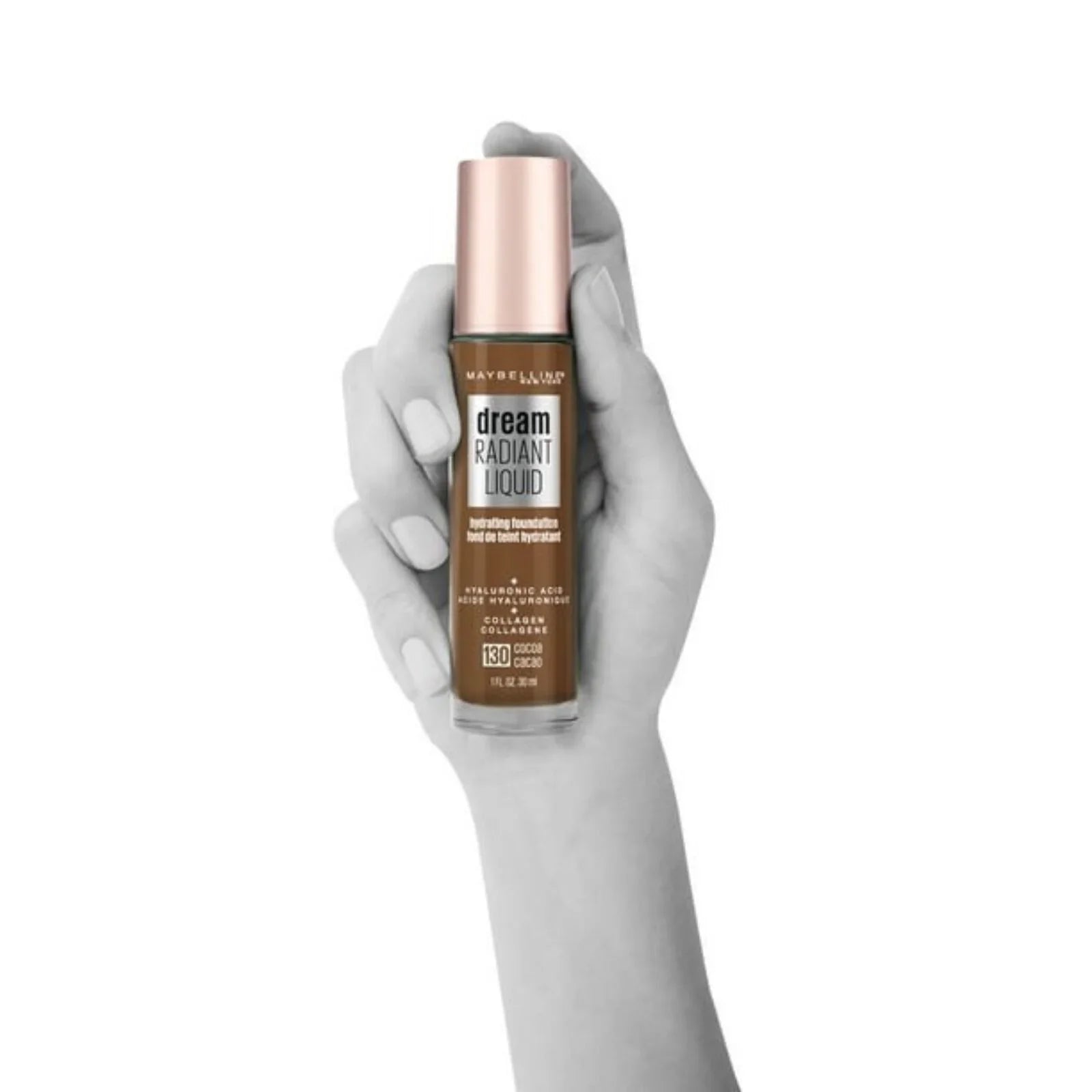 Dream Radiant Liquid Foundation Makeup, 130 Cocoa, 1 fl oz