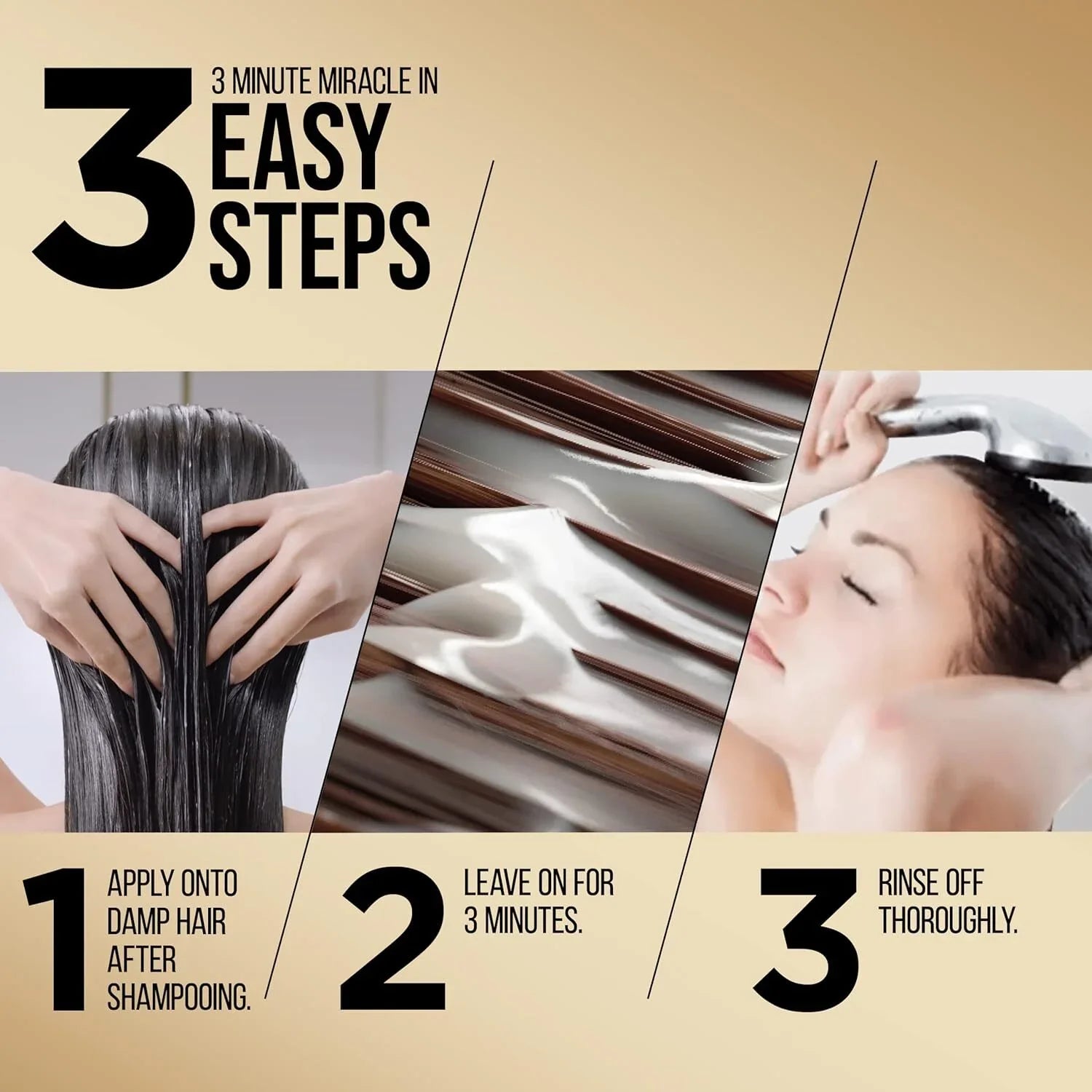 3x  400ml 3 Minute Miracle Colour w Oxiblock Intensive Conditioner