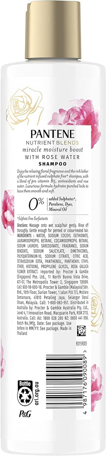 Pro-V Nutrient Blends Miracle Moisture Boost Shampoo 270ml - Rose Water