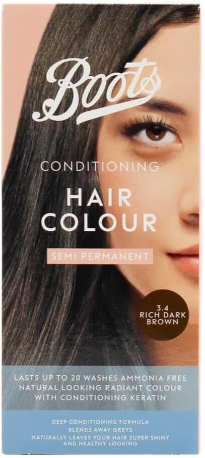 Semi Permanent Hair Hair Colour, Rich Dark Brown 3.4
