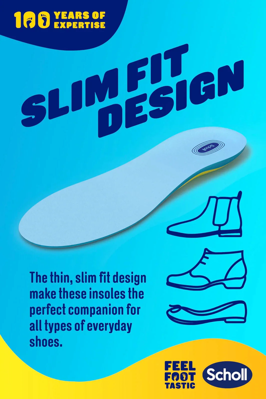 Gel Activ Insoles Everyday Women with Odour Control - One Size