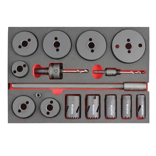 16pcs  Cylinder Hole Saw Assortment Kit HSCO8 SYSKO 19–76 MM