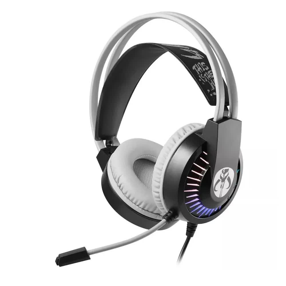 the Mandalorian Gaming Headset Headphones Earphones with Microphone