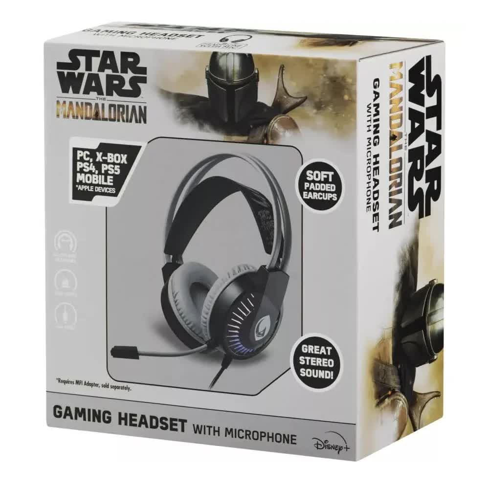 the Mandalorian Gaming Headset Headphones Earphones with Microphone