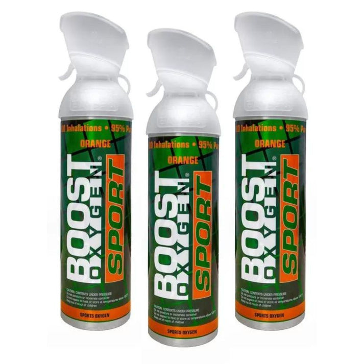 3x 10 Litres of Boost Sport Oxygen in a Can Supplemental - 200 Breath Large