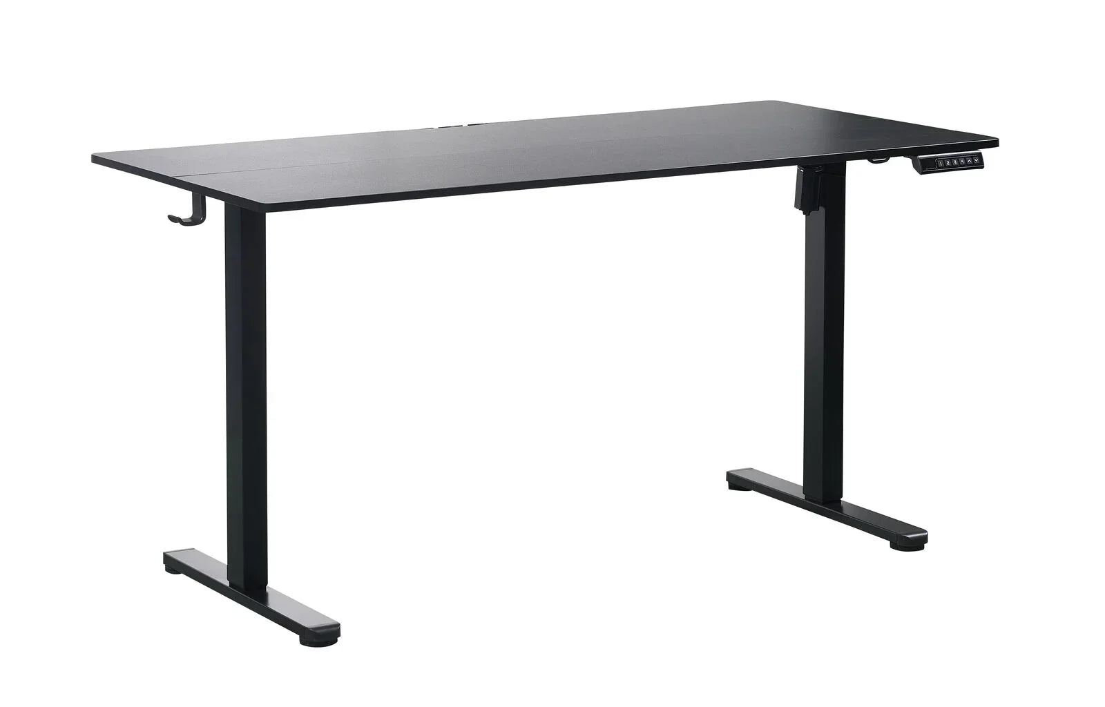 Ergonomic Kids Study Chair & Adjustable Electric Standing Desk Set – Blue Chair & Black Desk