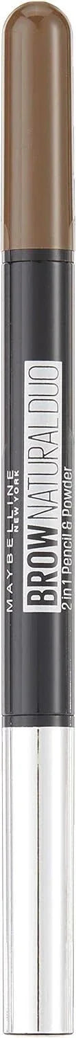 3x  New York Natural Eye Brow Duo 2 in 1 Pencil & Powder - Deep Brown