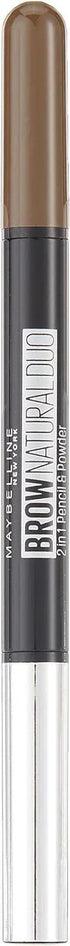 3x  New York Natural Eye Brow Duo 2 in 1 Pencil & Powder - Deep Brown