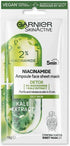 15g Skin Active Ampoule Sheet Mask Kale/ Niacinamide