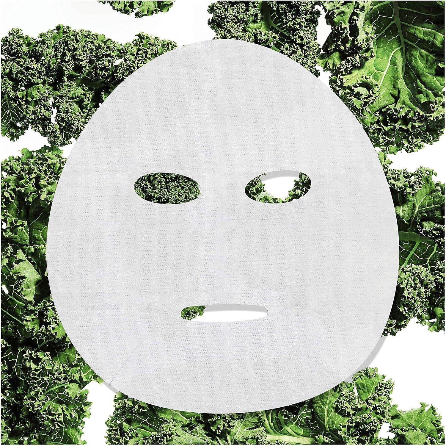 15g Skin Active Ampoule Sheet Mask Kale/ Niacinamide