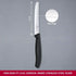 6x  Standard Wavy Edge Steak and Tomato Knife - Black
