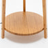 168cm Large Bamboo Wooden Tripod Floor Lamp Light Modern Linen Shade w Shelves