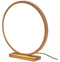 Bamboo Single Ring LED Lamp Light Modern Scandi Minimalistic - Natural