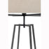 Modern Dimmable Floor Lamp w/ Linen Shade Designer Bedroom Lighting - Matte Black