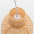 Natural Woven Bamboo Cone Pendant Lamp Hanging Light Bell Shade Boho Tropical