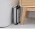 9L Kitchen Wall Mounted Foldable Waste Bin Hanging Trash Can Collapsible - Brown