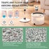 Premium Microfiber Round Mop Bucket Set w/ Clean & Dirty Water Separation 360 Degree - White