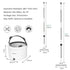 Premium Microfiber Round Mop Bucket Set w/ Clean & Dirty Water Separation 360 Degree - White