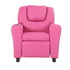 Oliver Kids Recliner Chair Sofa Children Lounge Couch PU Armchair - Pink