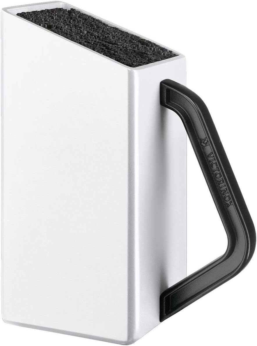 Swiss Classic Empty Cutlery Knife Block in White