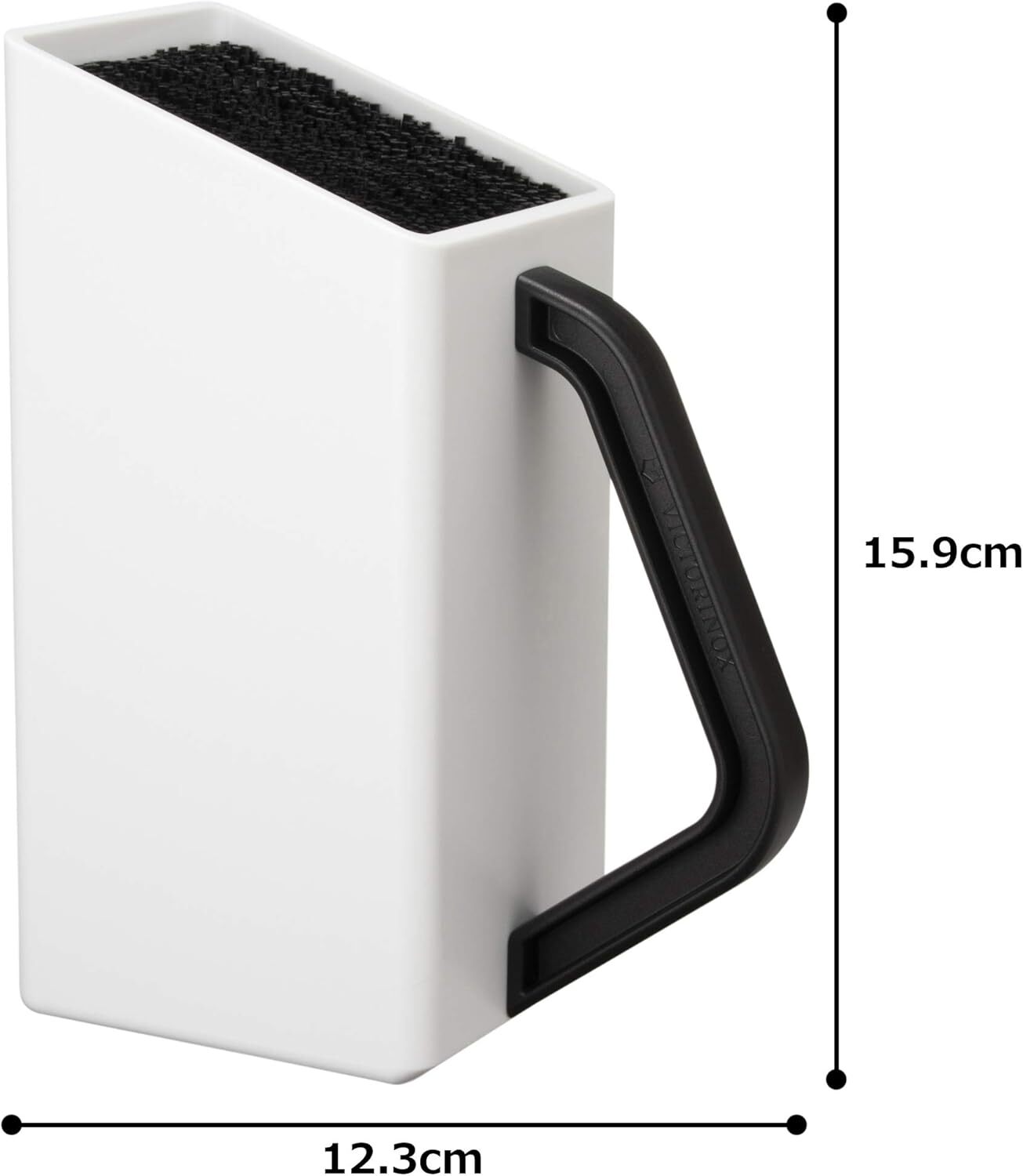 Swiss Classic Empty Cutlery Knife Block in White