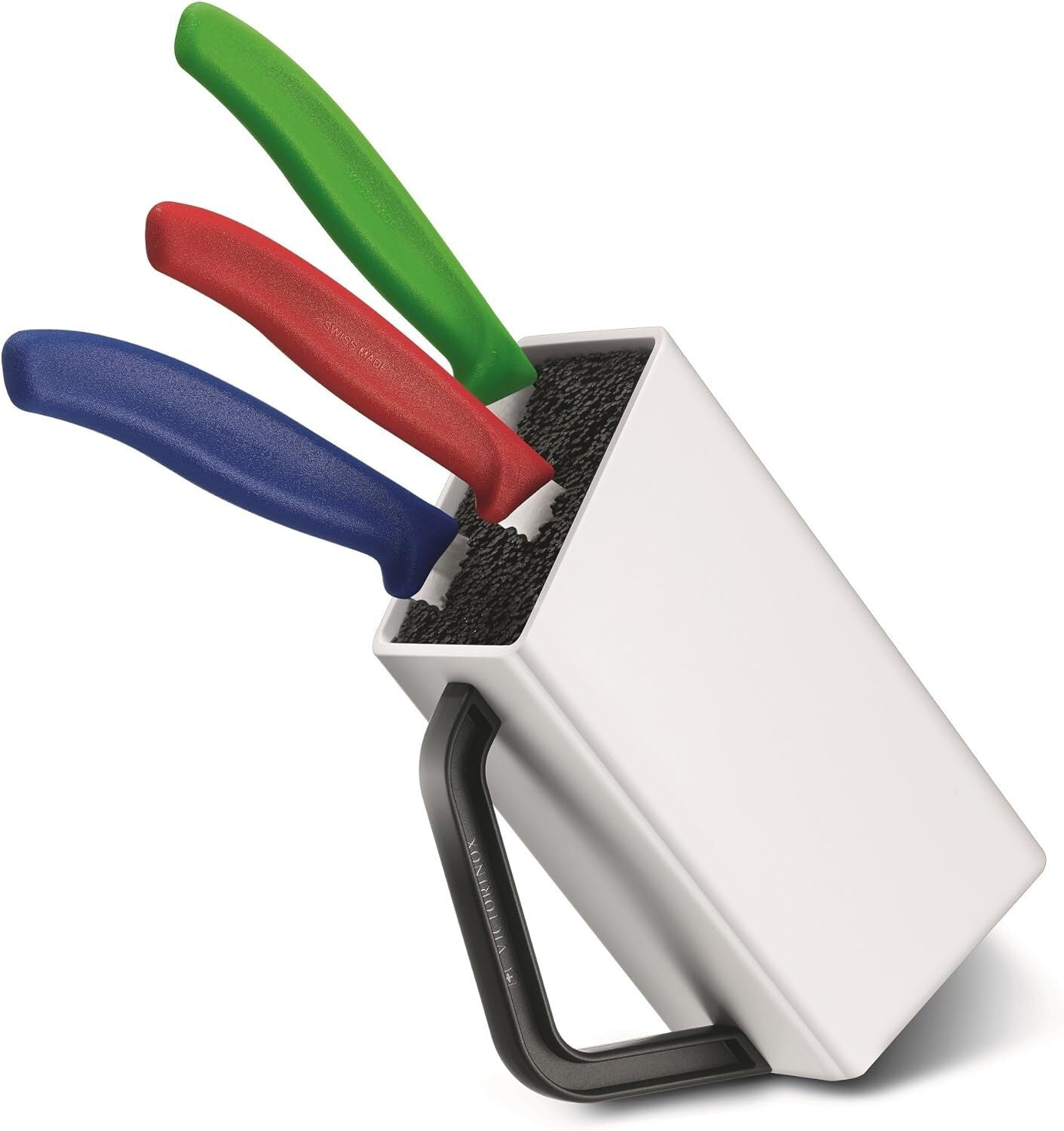 Swiss Classic Empty Cutlery Knife Block in White