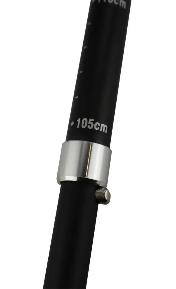 2x Telescopic Adjustable Hiking Pole Folding Walking Stick Adjustable Trekking 105cm - 125cm