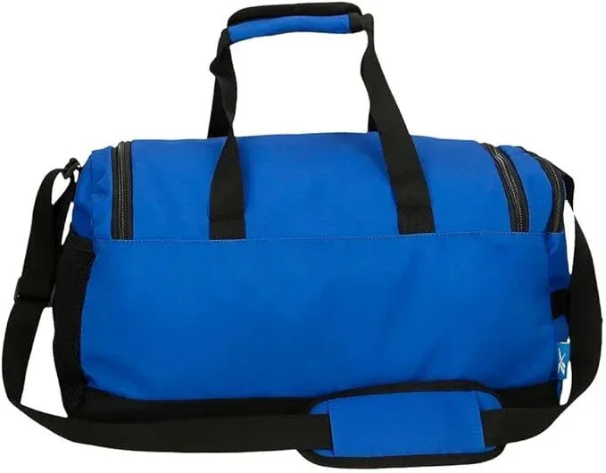Malden Duffle Gym Bag in Blue/Black/White