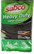 12 Pairs  Heavy Duty Latex Gloves w/ Cotton Lining - Large Size