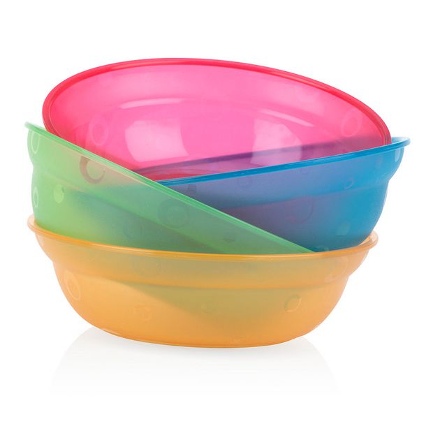 Value Feeding Bowls Multicolor (Pack of 4) - 6 Months +