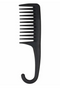 Shower Waterproof Hair Comb Brush - Black