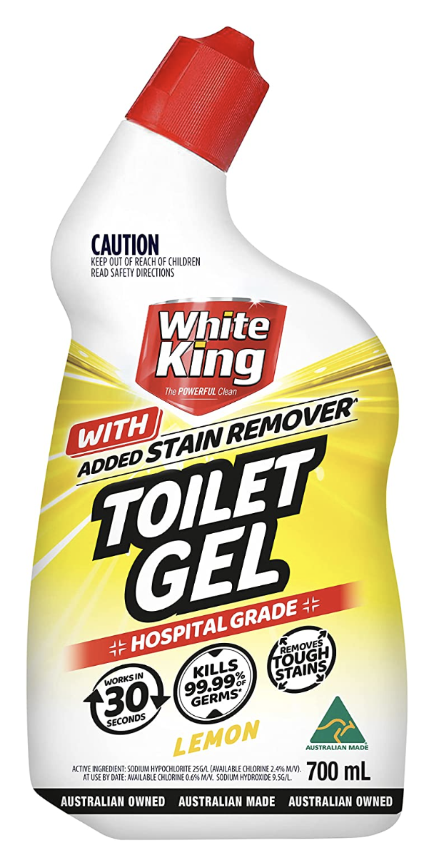 Toilet Gel With Added Stain Remover Hospital Grade 700ml - Lemon