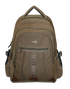Washed Canvas Backpack Bag in Khaki