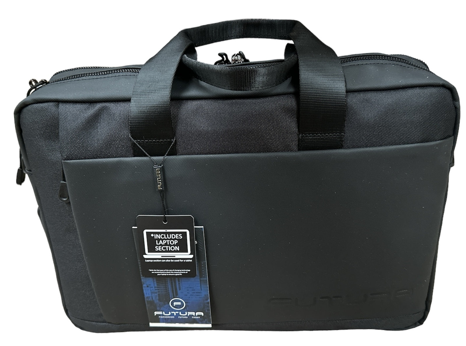 15"  Laptop Computer Bag Travel Work Messenger Bag w/USB Port - Black