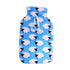 2L HOT WATER BOTTLE with Coral Fleece Cover Winter Warm Natural Rubber Bag