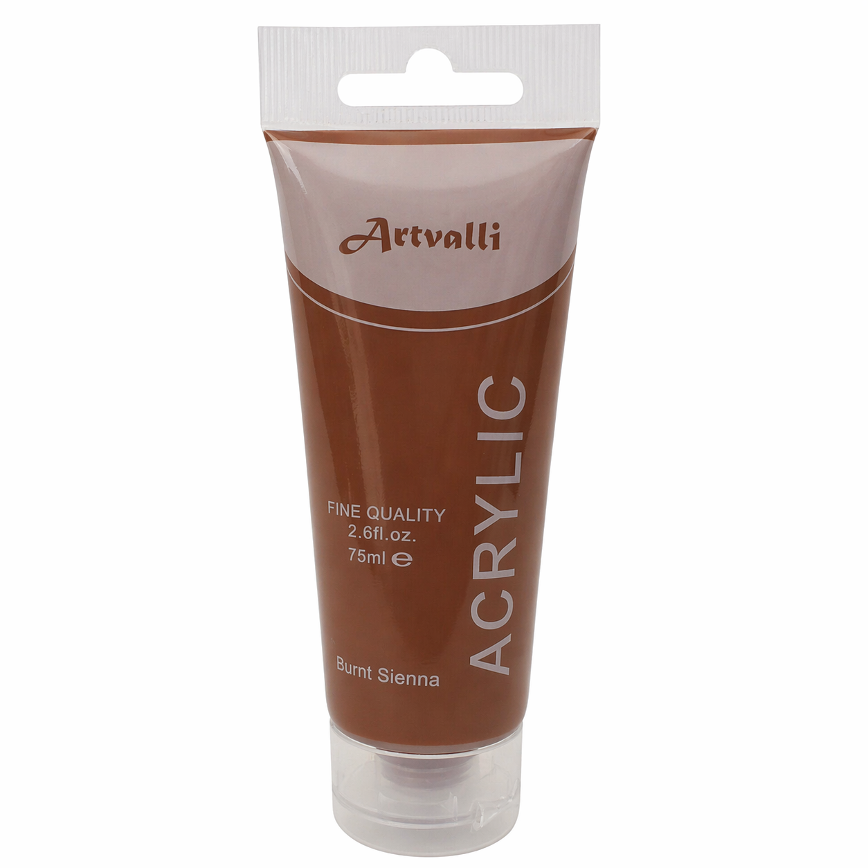 75ml Acrylic Paint Tube Water Based Non Toxic Artist Craft - Burnt Sienna