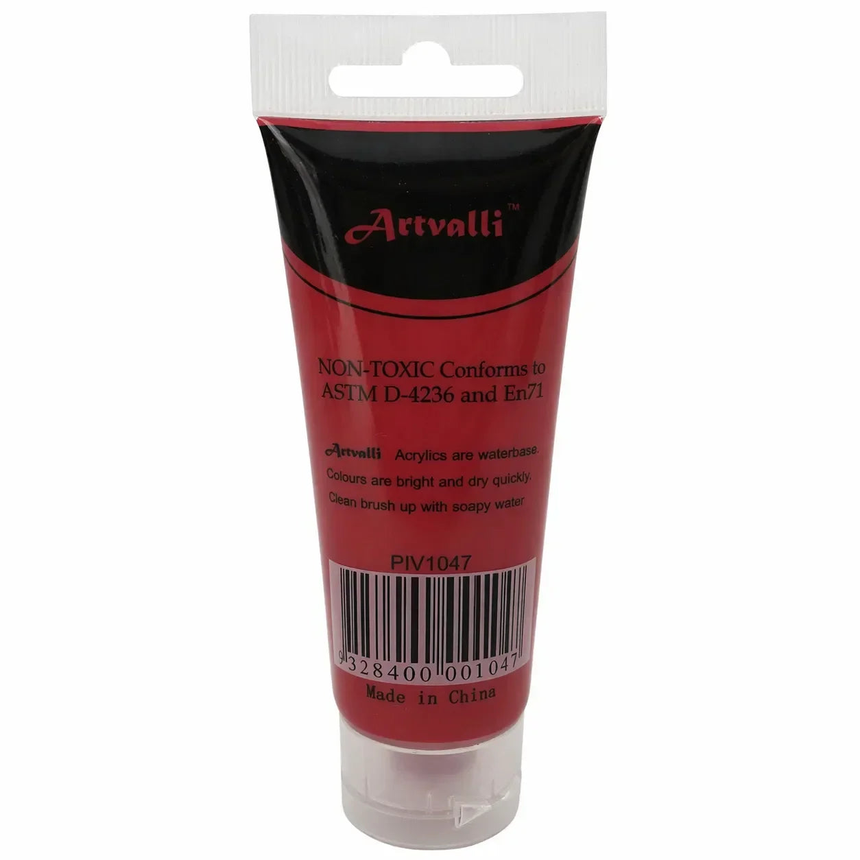 Acrylic Paint 75ml Tube Water Based Non Toxic Artist Craft - Carmine Red