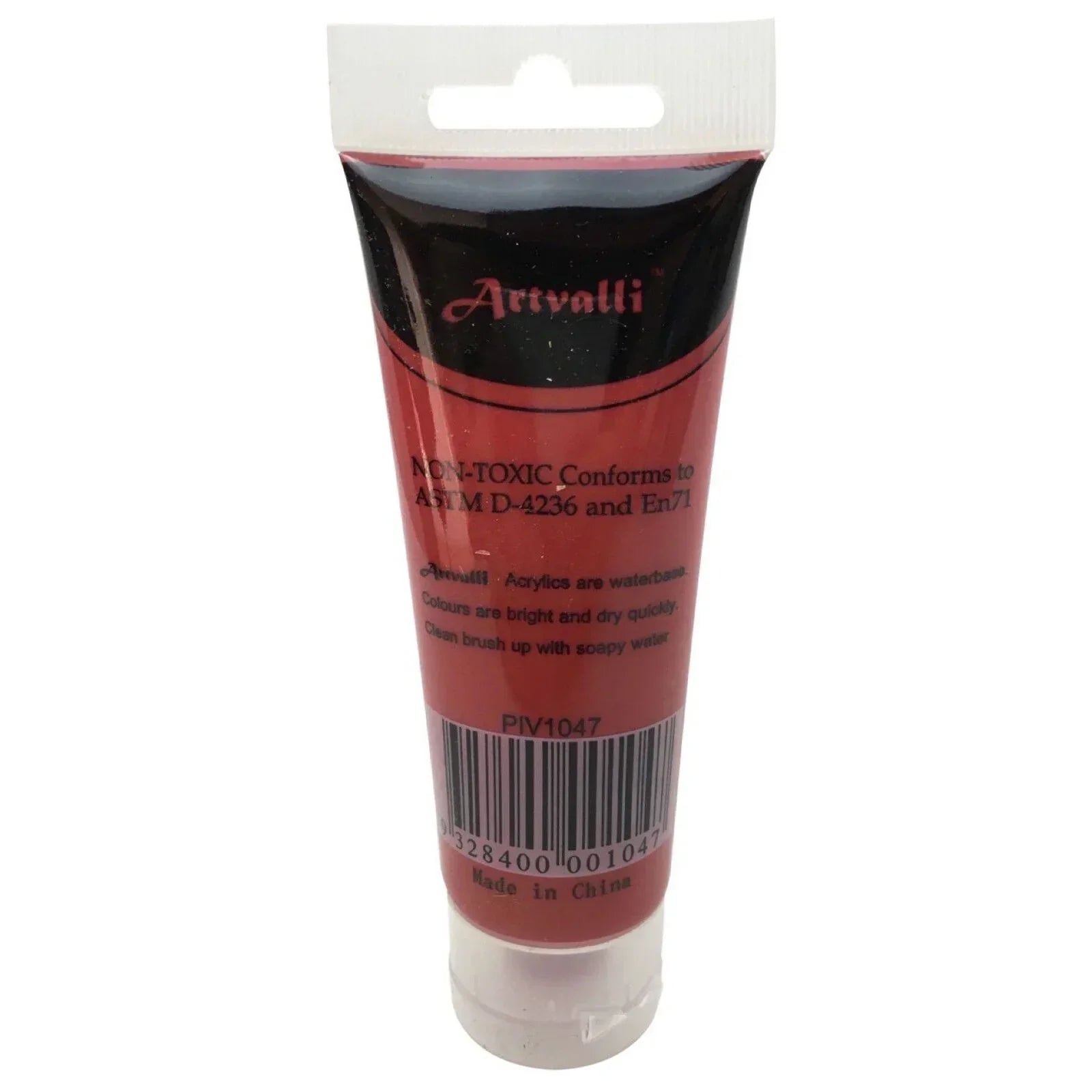 Acrylic Paint 75ml Tube Water Based Non Toxic Artist Craft - Carmine Red