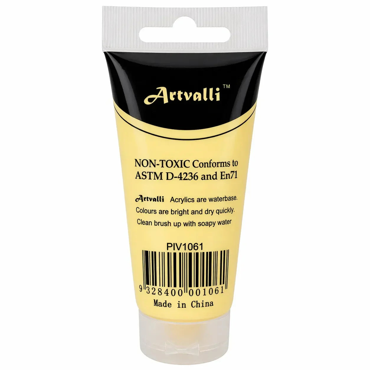 Acrylic Paint 75ml Tube Water Based Non Toxic Artist Craft - Naples Yellow
