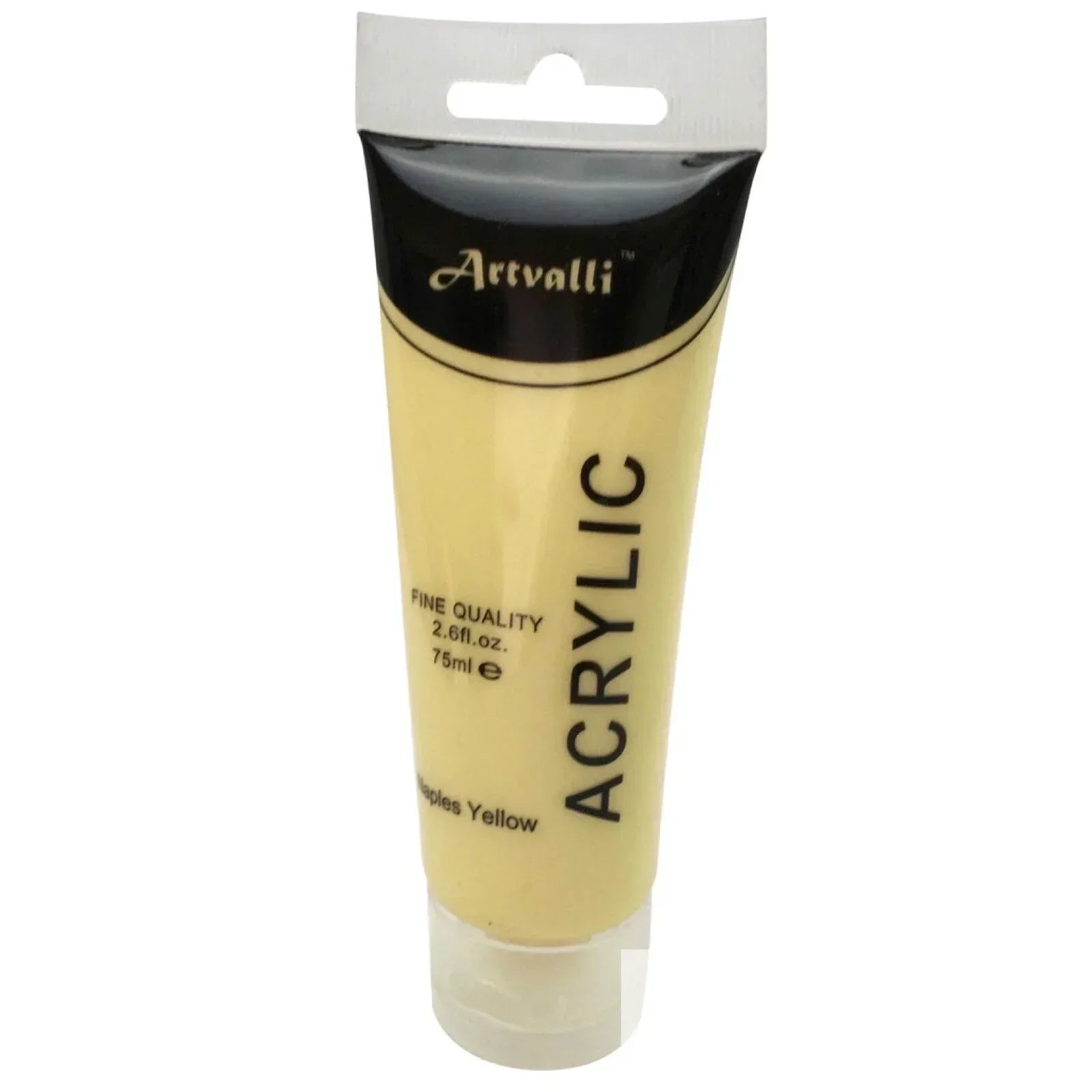 Acrylic Paint 75ml Tube Water Based Non Toxic Artist Craft - Naples Yellow