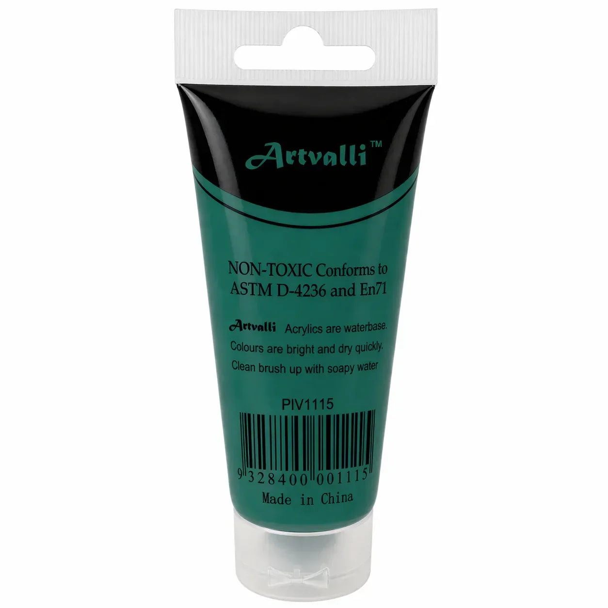 Acrylic Paint 75ml – Water‑Based Non‑Toxic Artist Craft Tube Phthalo Green