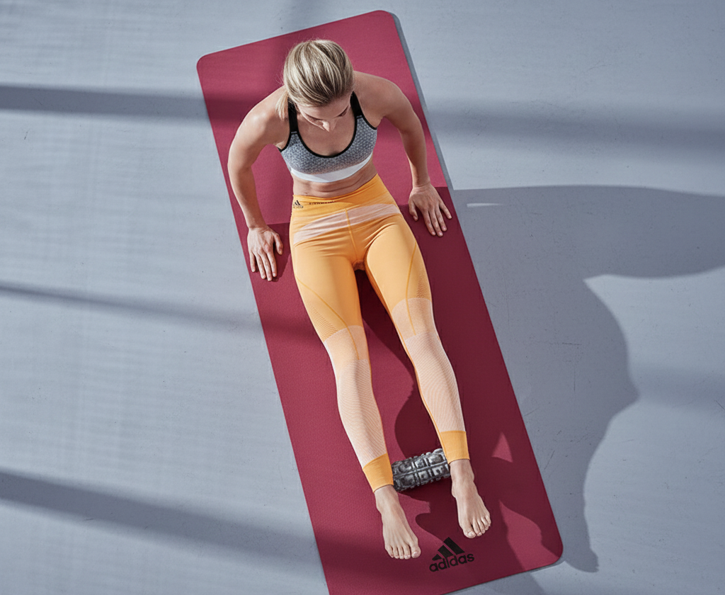 Mini Textured Foam Roller Recovery Gym Fitness Sport Physio - Grey Camo